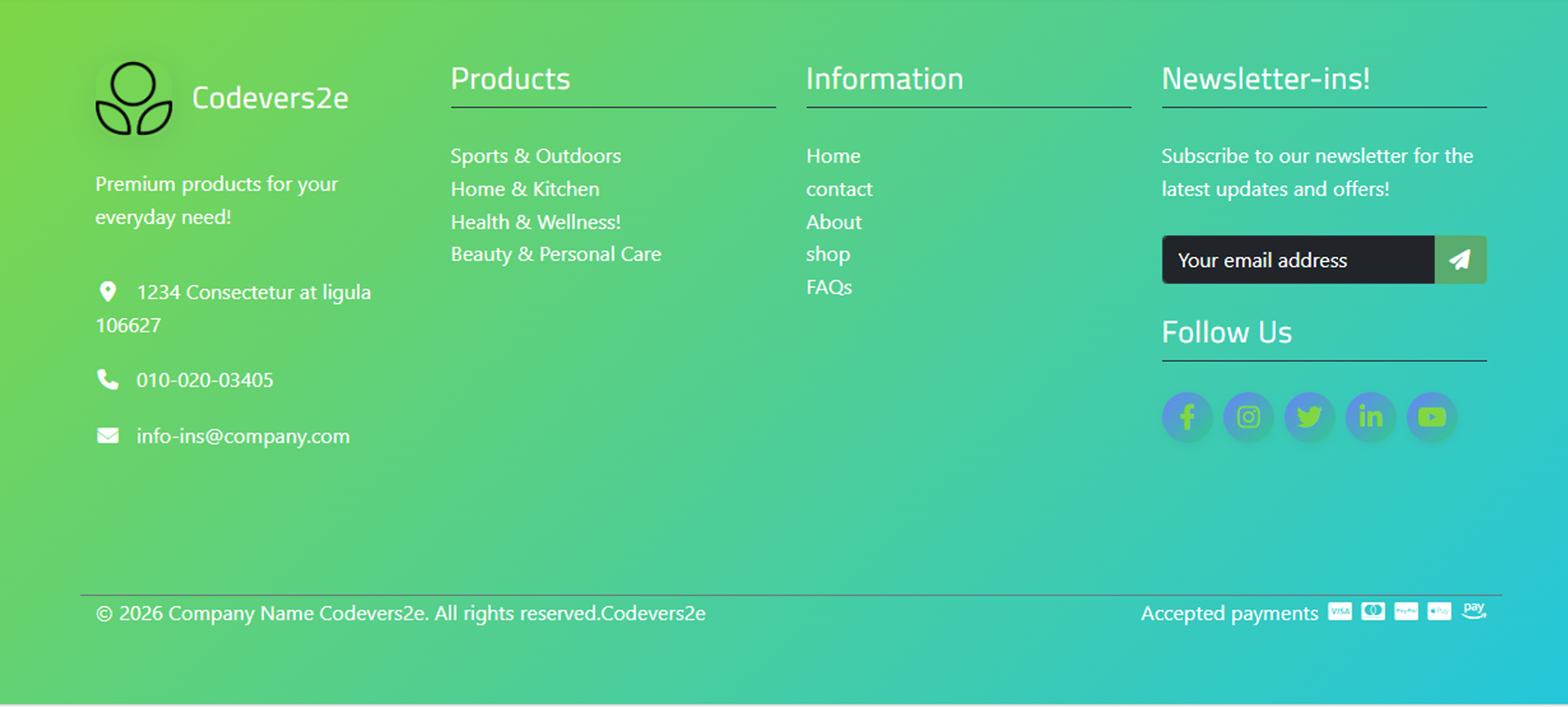Header Customization