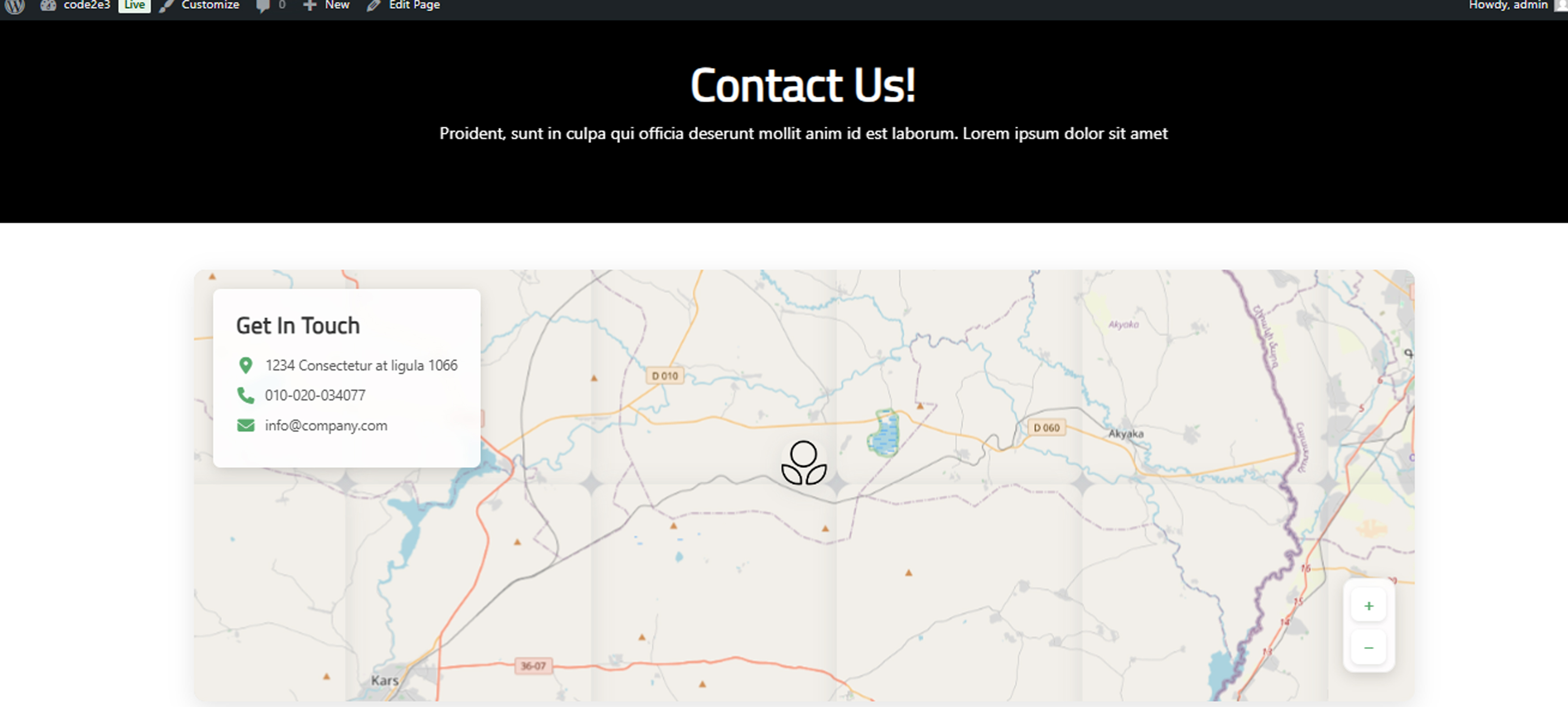 Contact Page