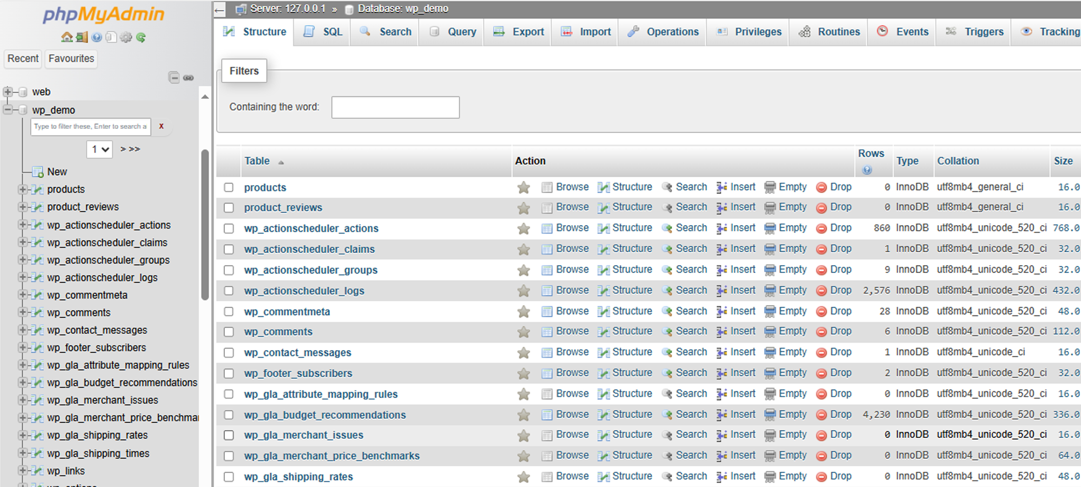 Database Setup