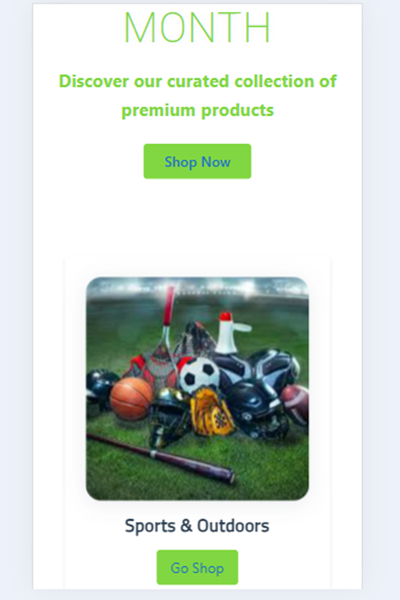 Mobile Product Page